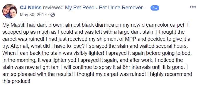  <a href='https://www.mypetpeed.com/review_groups/carpet/'>Carpet</a>, <a href='https://www.mypetpeed.com/review_groups/diarrhea/'>Diarrhea</a>, <a href='https://www.mypetpeed.com/review_groups/dog/'>Dog</a>, <a href='https://www.mypetpeed.com/review_groups/easy-to-use/'>Easy to use</a>, <a href='https://www.mypetpeed.com/review_groups/joe/'>Joe</a>, <a href='https://www.mypetpeed.com/review_groups/stains/'>Stains</a>