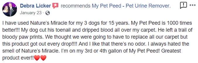  <a href='https://www.mypetpeed.com/review_groups/blood/'>Blood</a>, <a href='https://www.mypetpeed.com/review_groups/carpet/'>Carpet</a>, <a href='https://www.mypetpeed.com/review_groups/dog/'>Dog</a>, <a href='https://www.mypetpeed.com/review_groups/easy-to-use/'>Easy to use</a>, <a href='https://www.mypetpeed.com/review_groups/joe/'>Joe</a>, <a href='https://www.mypetpeed.com/review_groups/long-time-user/'>Long Time User</a>, <a href='https://www.mypetpeed.com/review_groups/repeat-buyer/'>Repeat Buyer</a>